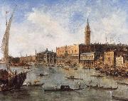 Francesco Guardi The Doge-s Palace and the Molo from the Basin of San Marco USA oil painting reproduction
